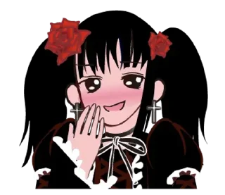 Video sticker 😊 Gothic lolita girl