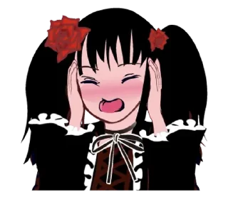 Telegram sticker 😊 Gothic lolita girl