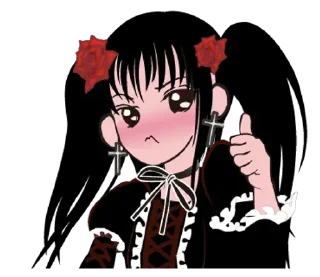 Video sticker 😊 Gothic lolita girl
