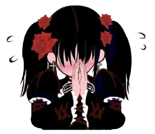 Telegram sticker 😊 Gothic lolita girl