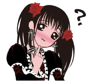 Telegram sticker 😊 Gothic lolita girl