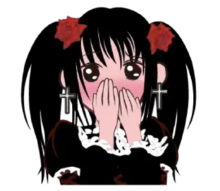 Video sticker 😊 Gothic lolita girl