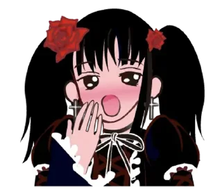 Telegram sticker 😊 Gothic lolita girl