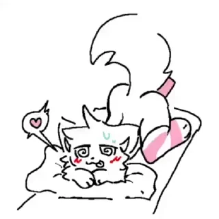 Telegram sticker 🌟 For My femboy pets by: shape :: @fStikBot