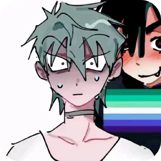 Telegram sticker 😟 kys❤️