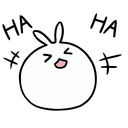 Telegram sticker 😂 Snowball Rabbit - @TodorokiShouto