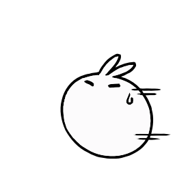 Telegram sticker 😓 Snowball Rabbit - @TodorokiShouto