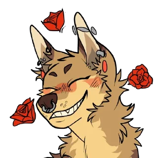 Telegram sticker 🌹 piercing yote