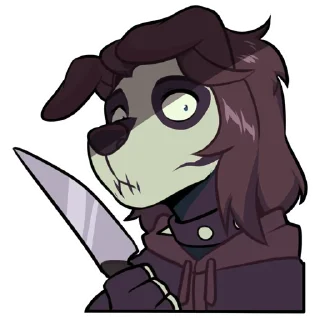Телеграм стикер 🔪 Slasher 0.1