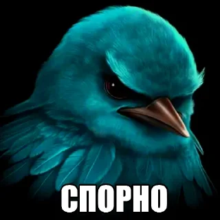 Telegram sticker 🐦 Птица Вряд-ли @StickerChest