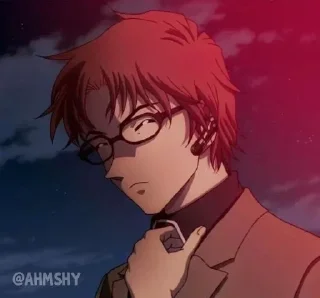 Telegram stiker 👓 - ᗷY @ahMshY 𓉮 . Shuichi Akai