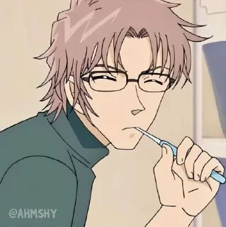 Video sticker 👓 - ᗷY @ahMshY 𓉮 . Shuichi Akai