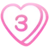 Sticker 💗 ✩Pink Hearts✩ ~ #font@softemojis