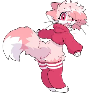 Telegram sticker 😀 фембои тут - @femboybase @mxaiw_red - автор 8/12