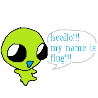 Telegram sticker 🙂 Little alien 👾