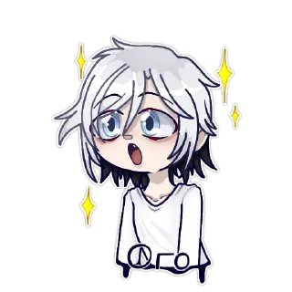 Telegram sticker 😲 Гачеры & ютуберы - @GloomyWolfGrrr