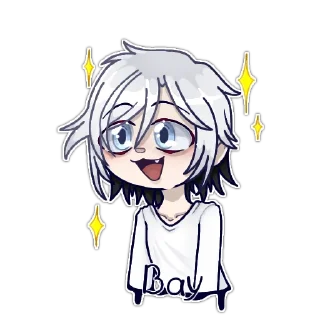 Telegram sticker 😃 Гачеры & ютуберы - @GloomyWolfGrrr