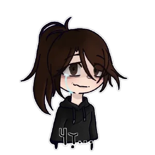 Telegram sticker 🙂 Гачеры & ютуберы - @GloomyWolfGrrr