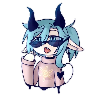 Video sticker 🍿 Гачеры & ютуберы - @GloomyWolfGrrr