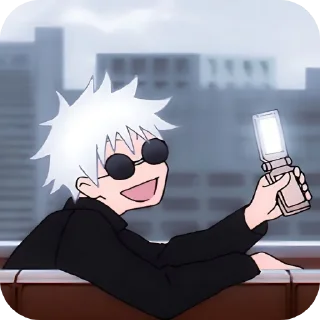Telegram sticker 🪑 Gojo spl