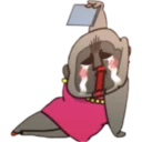 Video sticker 😭 Aggretsuko