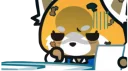 Telegram sticker 😶 Aggretsuko
