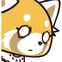 Telegram sticker 😨 Aggretsuko