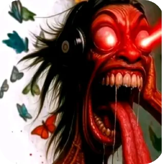 Telegram sticker 🎧 Ні тіпі сігмі стікірі