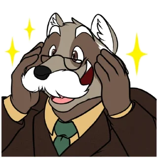 Video sticker 💖 Marty Raccoon