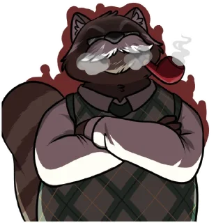 Sticker 😤 Marty Raccoon