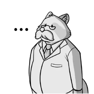 Telegram sticker 👤 Marty Raccoon