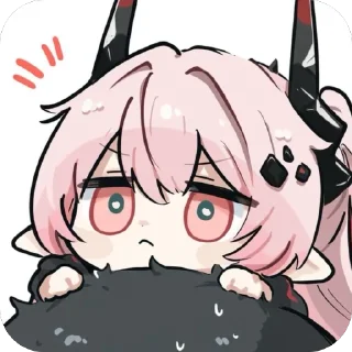 Telegram sticker 🫥 特蕾西娅表情包