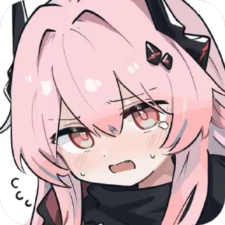 Telegram sticker 🫥 特蕾西娅表情包