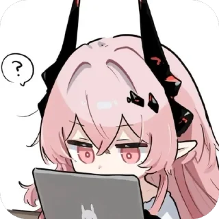 Telegram sticker 🫥 特蕾西娅表情包