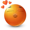 Sticker 🤩 orange face ➜ @emoji1