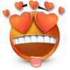 Sticker 🤩 orange face ➜ @emoji1