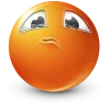 Sticker 🤩 orange face ➜ @emoji1