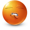 Sticker 🤩 orange face ➜ @emoji1