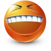 Sticker 🤩 orange face ➜ @emoji1