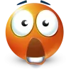 Sticker 🤩 orange face ➜ @emoji1