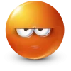 Sticker 🤩 orange face ➜ @emoji1