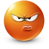 Sticker 🤩 orange face ➜ @emoji1