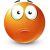 Sticker 🤩 orange face ➜ @emoji1