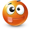 Sticker 🤩 orange face ➜ @emoji1