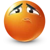 Sticker 🤩 orange face ➜ @emoji1