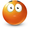 Sticker 🤩 orange face ➜ @emoji1
