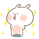 Telegram sticker 😌 Cute bunny