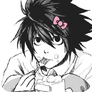 Telegram sticker 🍰 @kuala_210 : Lawliet