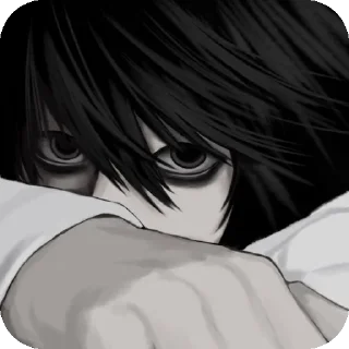 Telegram sticker 😕 @kuala_210 : Lawliet