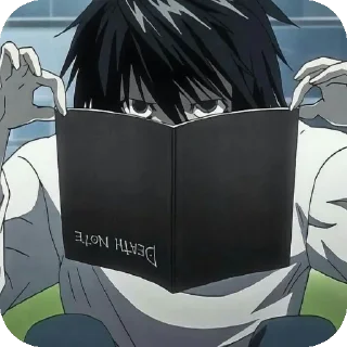 Telegram sticker 📖 @kuala_210 : Lawliet